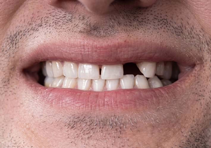 Dent manquante camouflée par WellaSmile